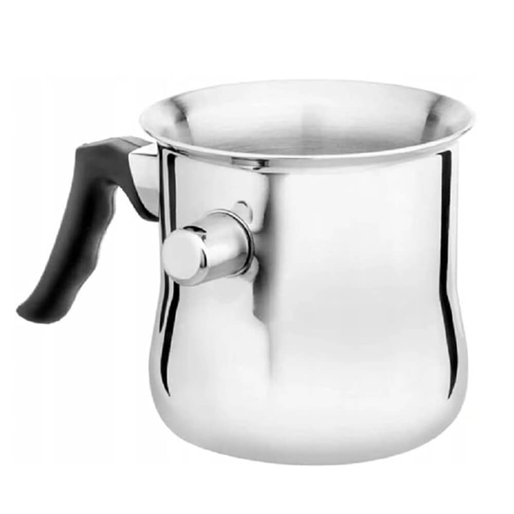 1.5L Stainless Steel Whistle Pot Double Wall Belly Shape Soup/Milk Pot