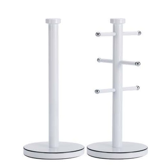 Paper Holder, Mug Holder Tree, Coffee Cup Holder, Coffee Mug Holder Countertop with 6 Hooks, Non Slip Thicker Base for Counter
