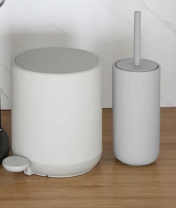 Household Stainless Steel Waste Bin 5L Round Lid Pedal Foot Design Available